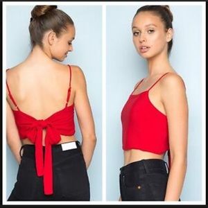 Brandy Melville Red Kimberly Tank